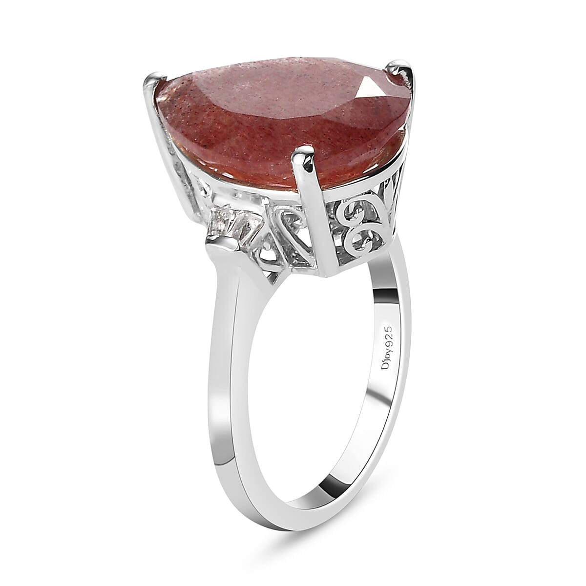 Tanzanian Natronite and White Topaz Ring in Platinum Over Sterling Silver (Size 6.0) 7.65 ctw image number 3