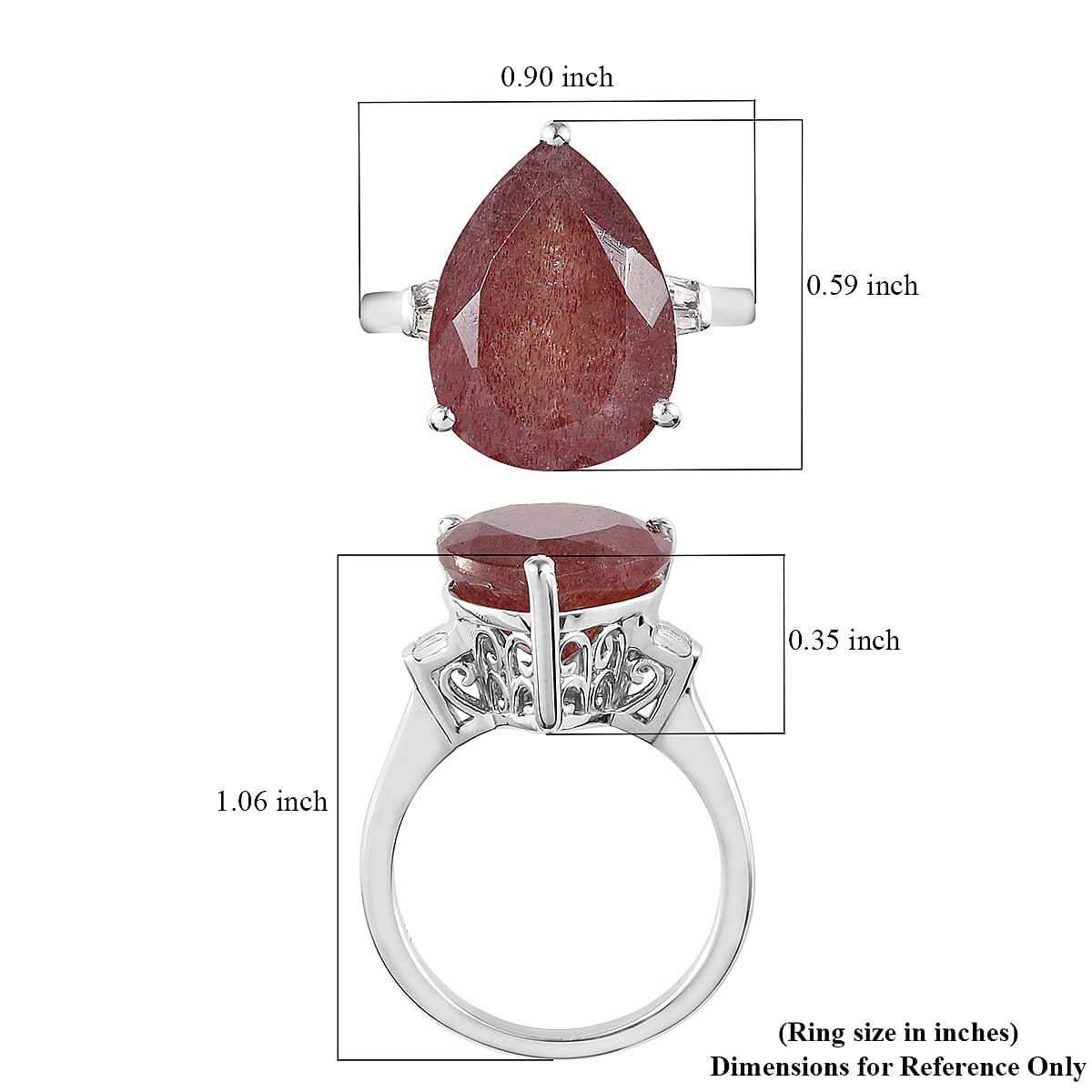 Tanzanian Natronite and White Topaz Ring in Platinum Over Sterling Silver (Size 6.0) 7.65 ctw image number 5