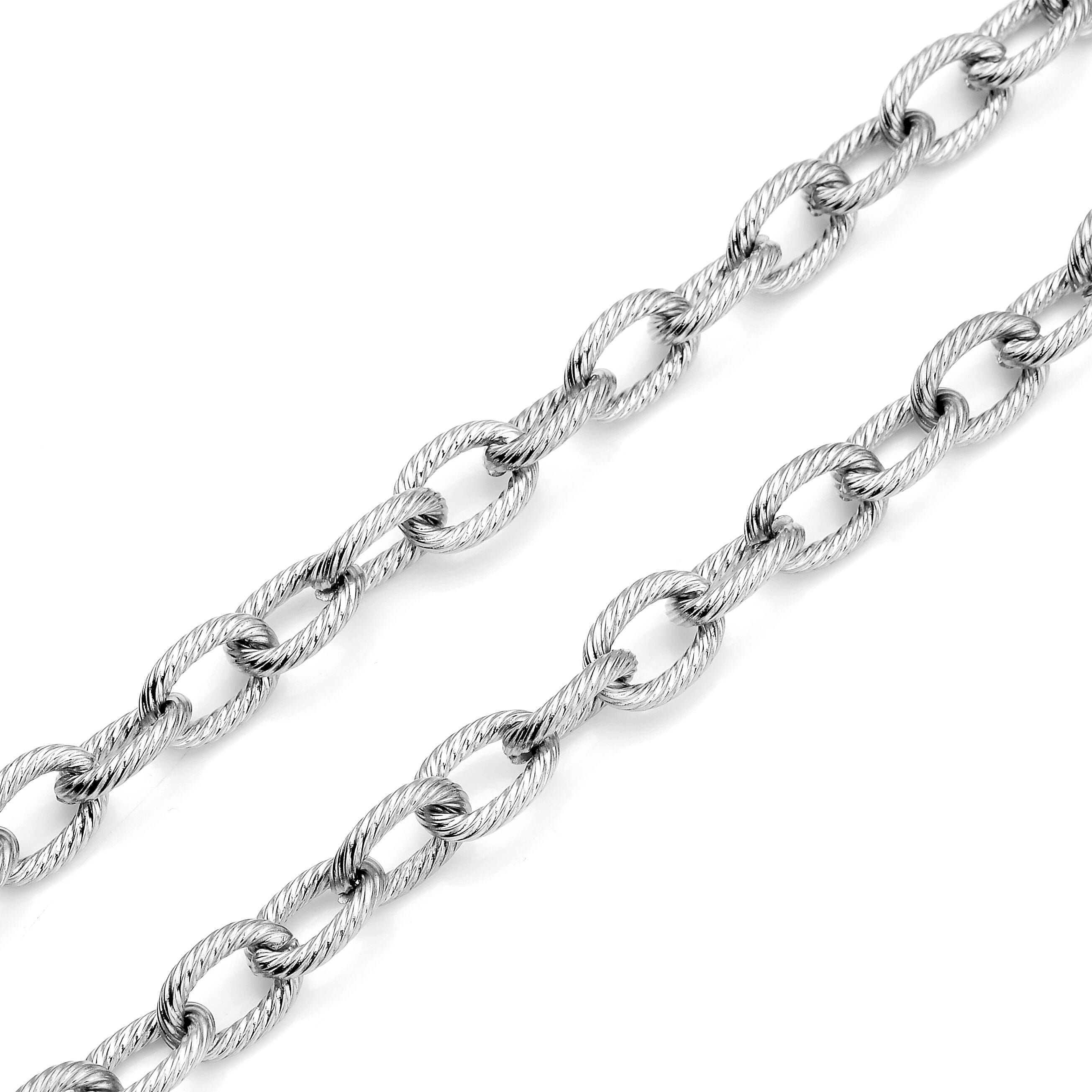 Stainless Steel Cable Chain Necklace with Adjustable Ball Jewelry Size 18-29" - Picture 4 of 7