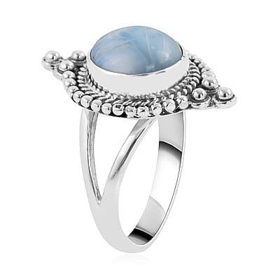 Bali Legacy Larimar Ring in Sterling Silver (Size 10.0) 10 Grams 7.15 ctw