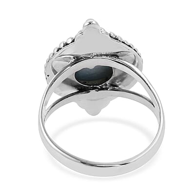Bali Legacy Larimar Ring in Sterling Silver (Size 10.0) 10 Grams 7.15 ctw