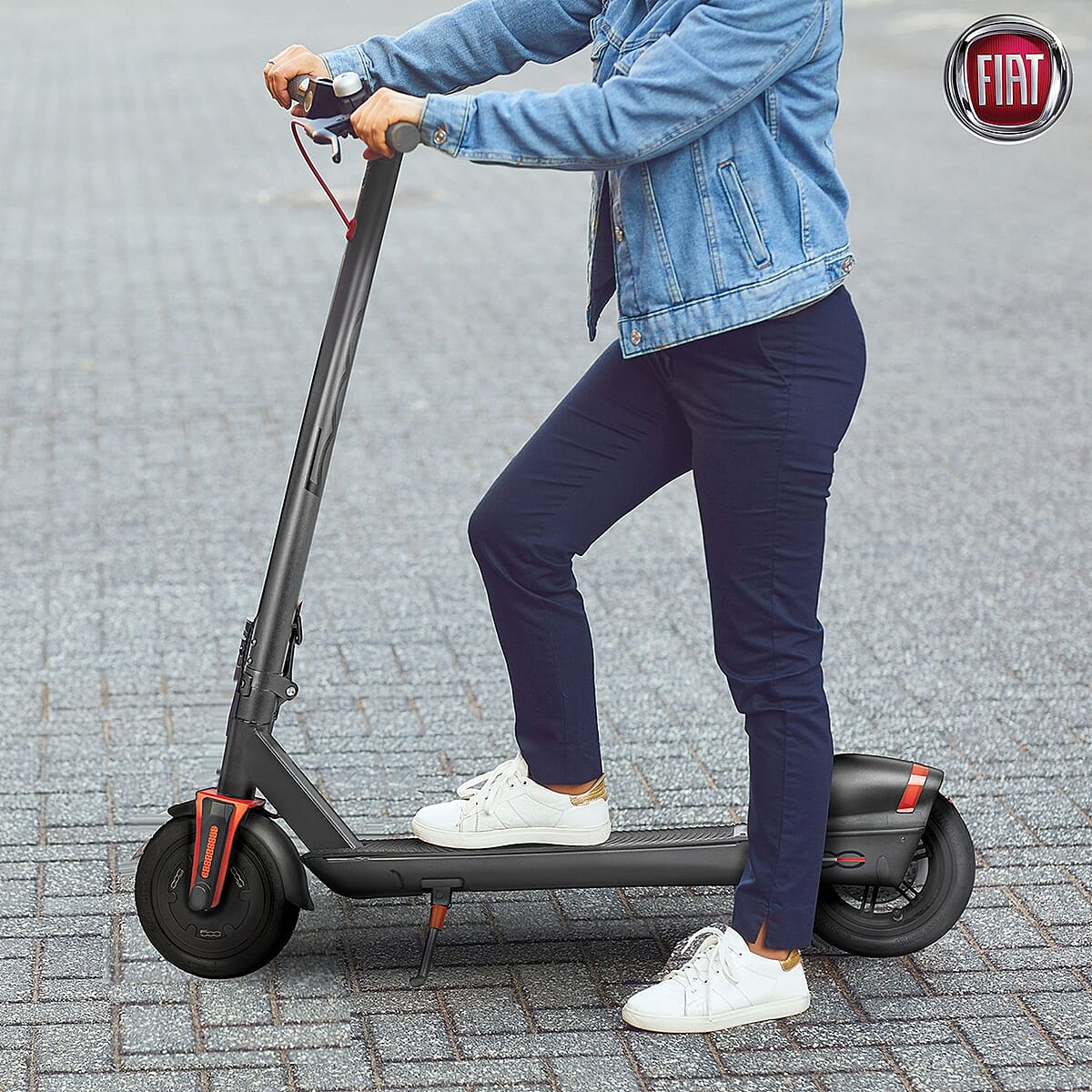 Fiat- Silver Folding Electric Scooter image number 1