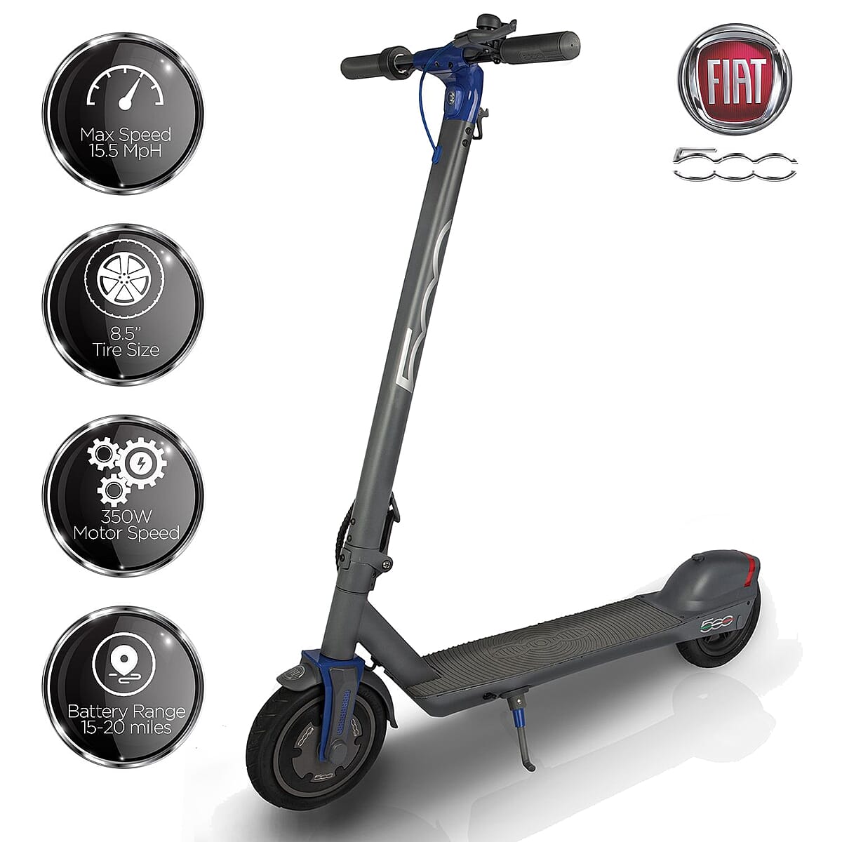 Fiat- Silver Folding Electric Scooter image number 2
