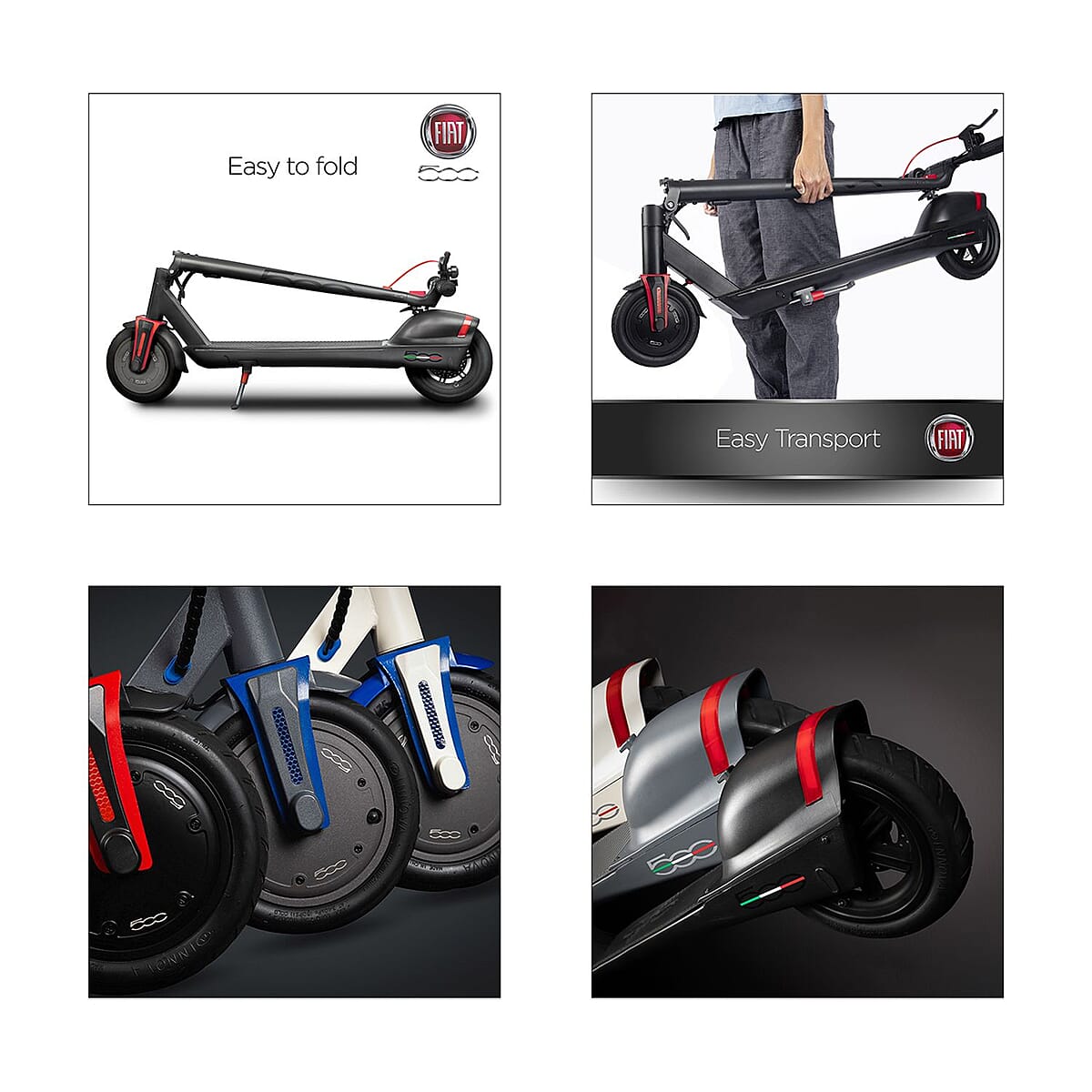 Fiat- Silver Folding Electric Scooter image number 5