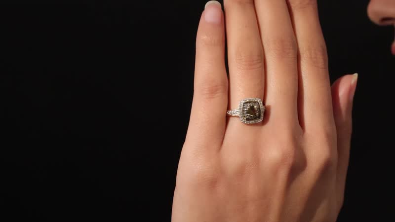 Natural Golden Tanzanite, Natural Champagne and White Zircon Ring in Vermeil Yellow Gold Over Sterling Silver (Size 10.0) 1.15 ctw