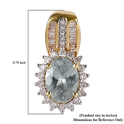 Iliana 18K Yellow Gold AAA Narsipatnam Alexandrite and G-H SI Diamond Pendant 1.40 ctw