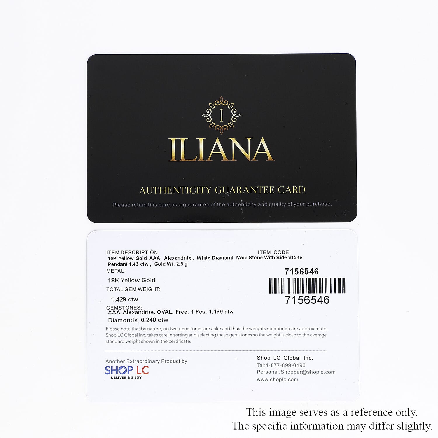 Iliana 18K Yellow Gold AAA Narsipatnam Alexandrite and G-H SI Diamond Pendant 1.40 ctw