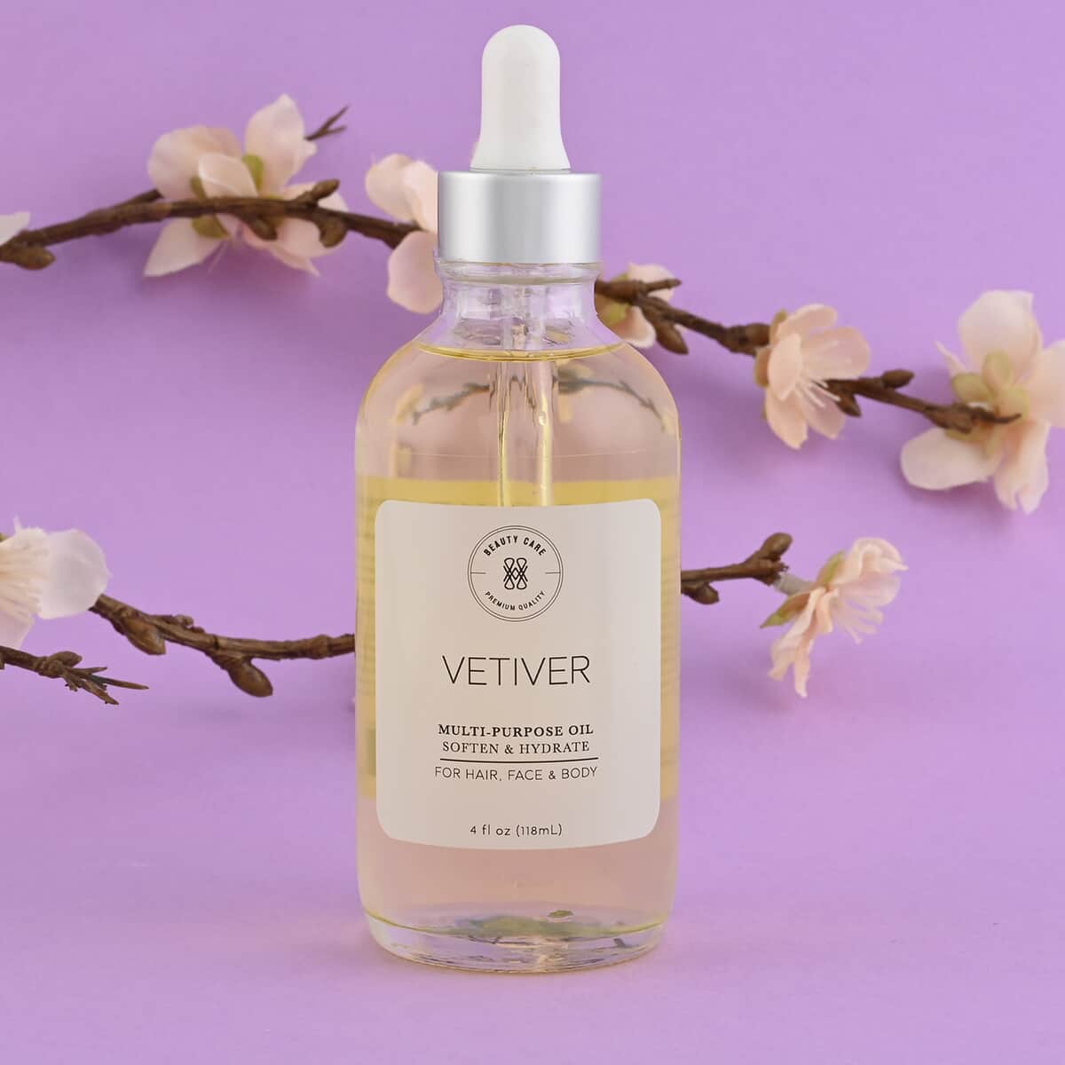 MEASURABLE DIFFERENCE Vetiver Hydrating Body Oil 4 fl oz (Made in USA) image number 1