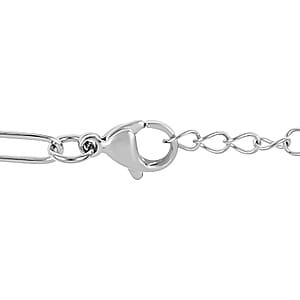 EverTrue Paper Clip Chain Necklace in Stainless Steel  24 Inches