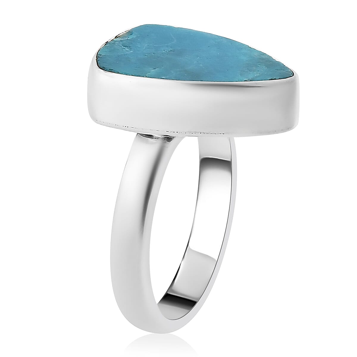 Artisan Crafted Peruvian Opalina Solitaire Ring in Sterling Silver (Size 8.0) 7.75 ctw image number 3