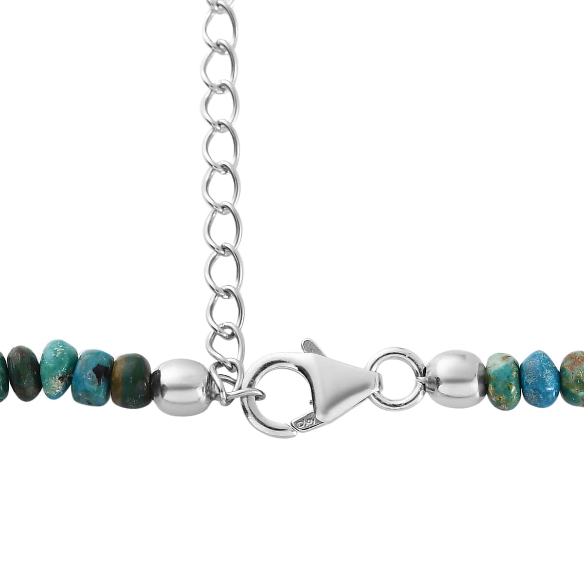 Peruvian Opalina Beaded Necklace 18-20 Inches in Rhodium Over Sterling Silver 105.10 ctw image number 4