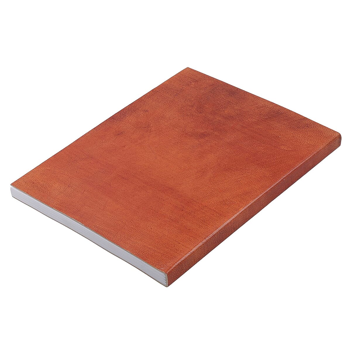 Mandala Embossed Seven Chakra Gemstone Leather Diary and Carved Wooden Pen - Tan image number 3