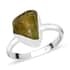 Artisan Crafted Rough Cut Arizona Peridot Solitaire Ring in Sterling Silver (Size 7.0) 4.60 ctw image number 0