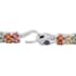 Multi Sapphire and Thai Black Spinel Double-Row Double-Row Tennis Bracelet in Platinum Over Sterling Silver (7.25 In) 16.20 ctw image number 3