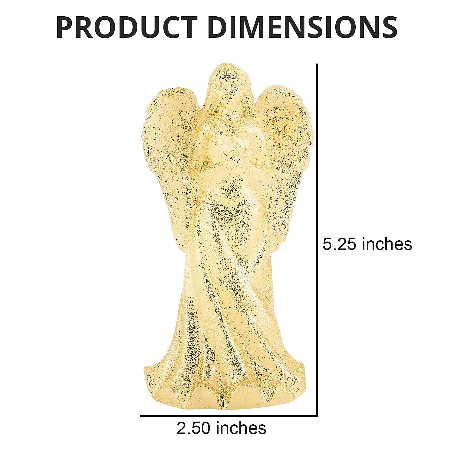 Buy Closeout Set of 3 Wax Angels with LED Light at ShopLC.