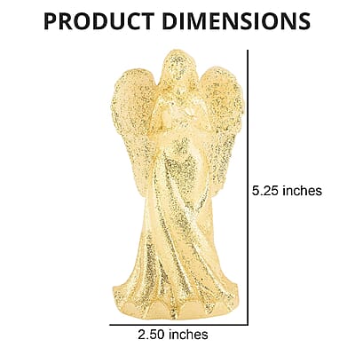 Closeout Set of 3 Wax Angels with LED Light