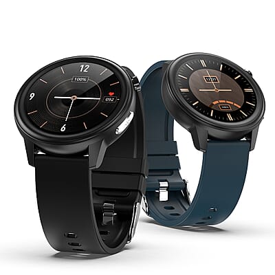 SoulSmart Health Tracker includes ECG and Body Temp. Smart Watch with 2 Straps (14-30 Day Battery Life, 43mm Dial, 5.75-9 inches), Best Smartwatch, Fitness Tracker Watch, Smart Band