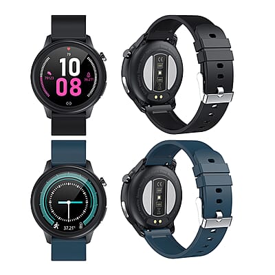 SoulSmart Health Tracker includes ECG and Body Temp. Smart Watch with 2 Straps (14-30 Day Battery Life, 43mm Dial, 5.75-9 inches), Best Smartwatch, Fitness Tracker Watch, Smart Band