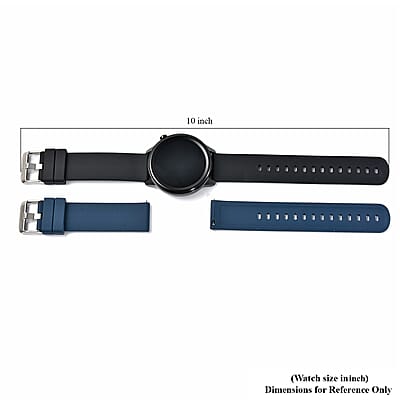 SoulSmart Health Tracker includes ECG and Body Temp. Smart Watch with 2 Straps (14-30 Day Battery Life, 43mm Dial, 5.75-9 inches), Best Smartwatch, Fitness Tracker Watch, Smart Band