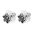 Premium Monte Belo Indicolite Floral Stud Earrings in Platinum Over Sterling Silver 1.00 ctw image number 3