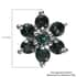 Premium Monte Belo Indicolite Floral Stud Earrings in Platinum Over Sterling Silver 1.00 ctw image number 4