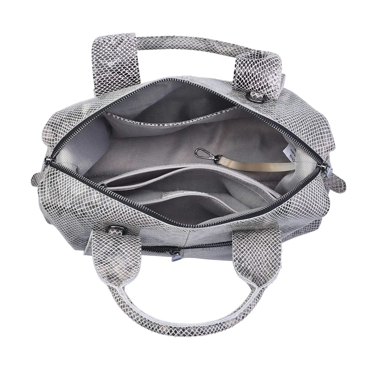 Grey leather hobo handbags hot sale