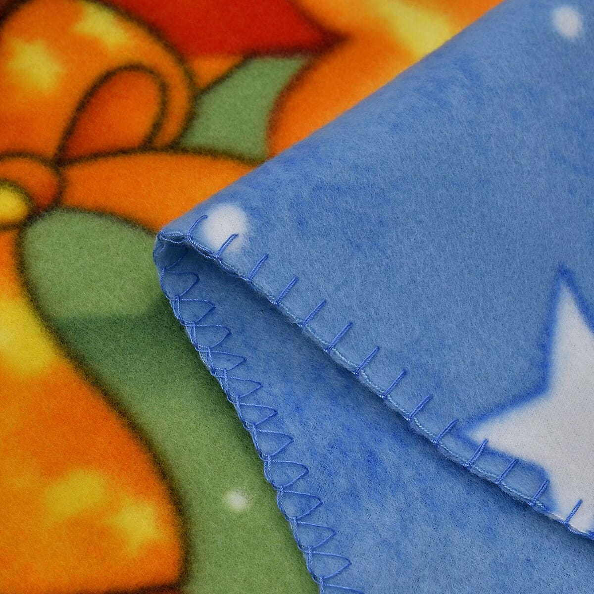 Homesmart Fleece X'mas Santa Claus and Snowman Pattern Photo Print Blanket image number 2