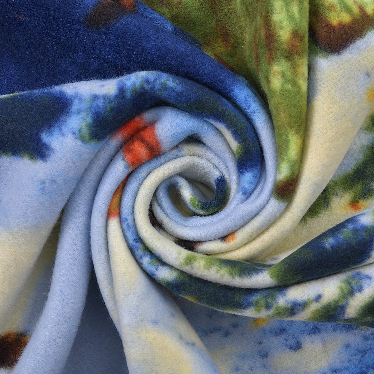 Homesmart Fleece X'mas Two Snowman and Christmas Tree Pattern Photo Print Blanket image number 4