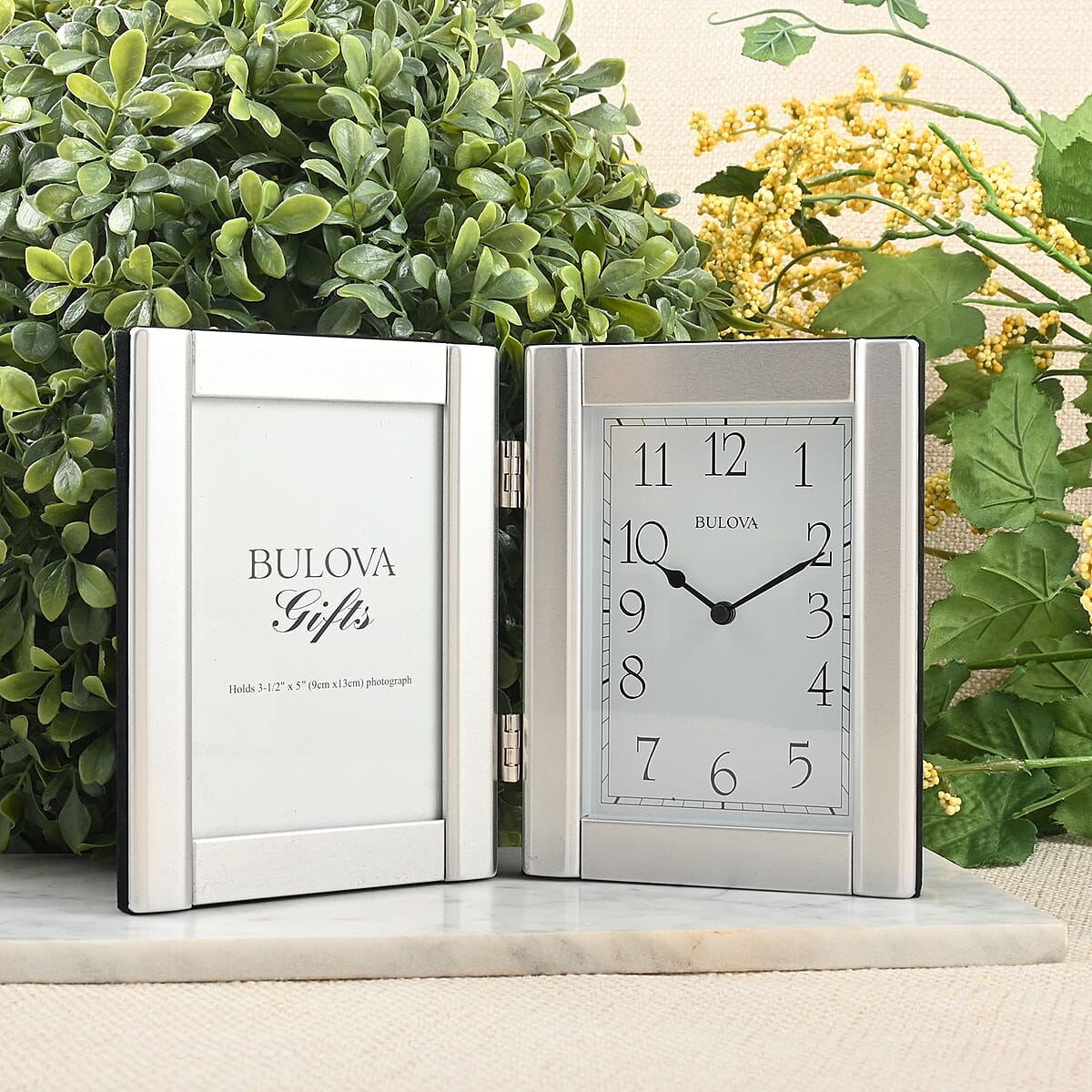Bulova Forte II Photo Frame Clock (AA Battery Required) image number 1