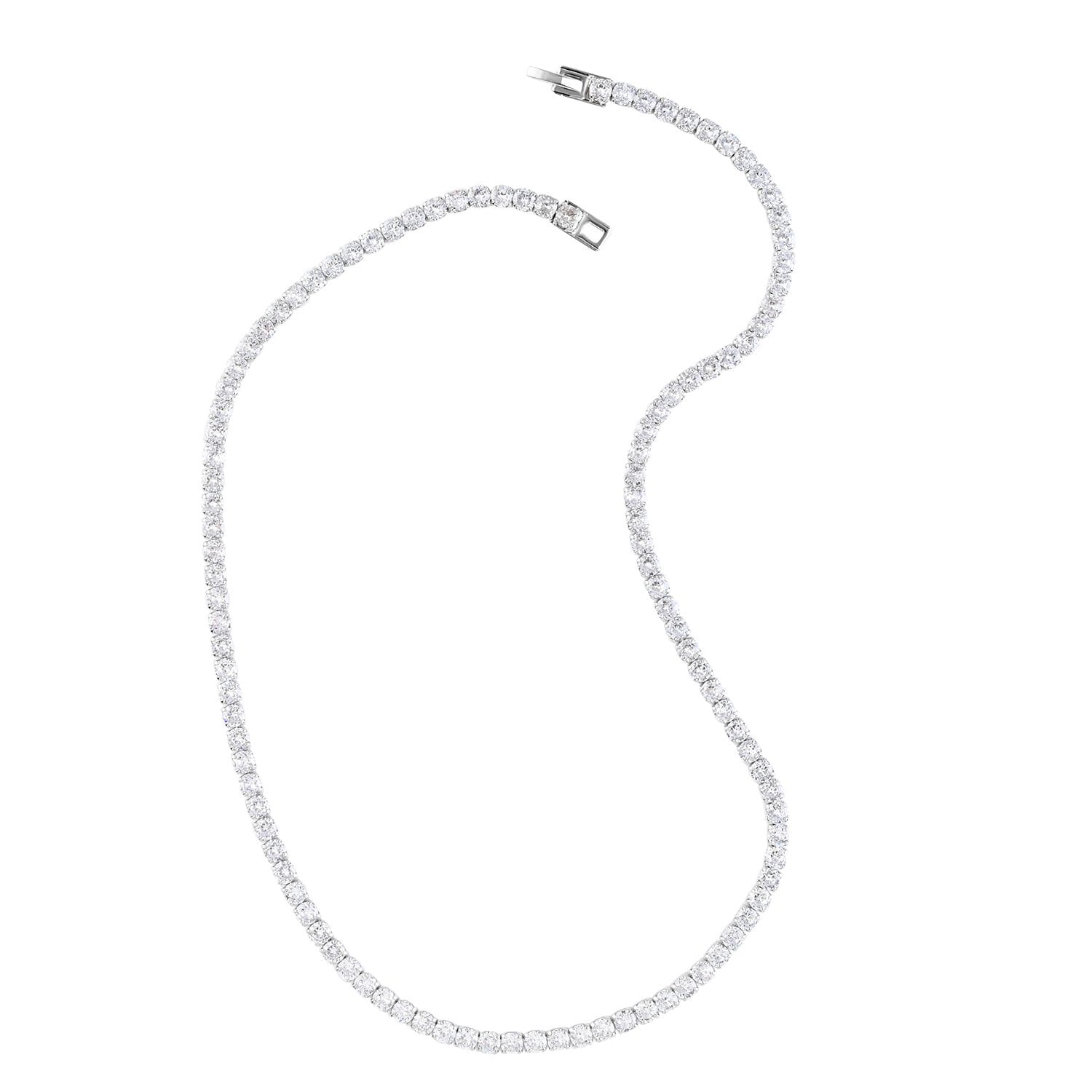 Simulated diamond store tennis necklace