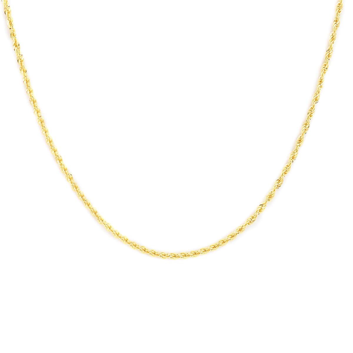 New York Closeout Deal 14K Yellow Gold 1.5mm Rope Chain Necklace 20 Inches 1.6 Grams image number 0