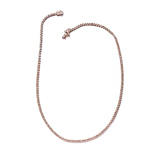 D'Joy Pink Diamond Necklace, Natural Pink Diamond Tennis Necklace, 20-inches Necklace, Matinee Length Necklace, Sterling Silver Necklace, Line Necklace, Uncut Diamond Necklace 2.00 ctw