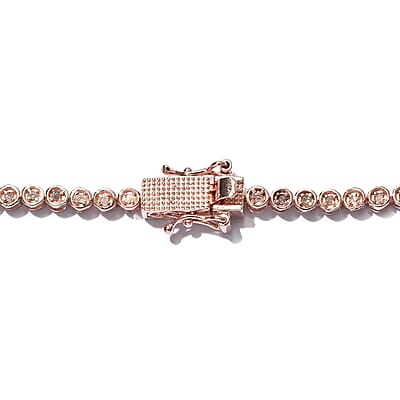 D'Joy Pink Diamond Necklace, Natural Pink Diamond Tennis Necklace, 20-inches Necklace, Matinee Length Necklace, Sterling Silver Necklace, Line Necklace, Uncut Diamond Necklace 2.00 ctw