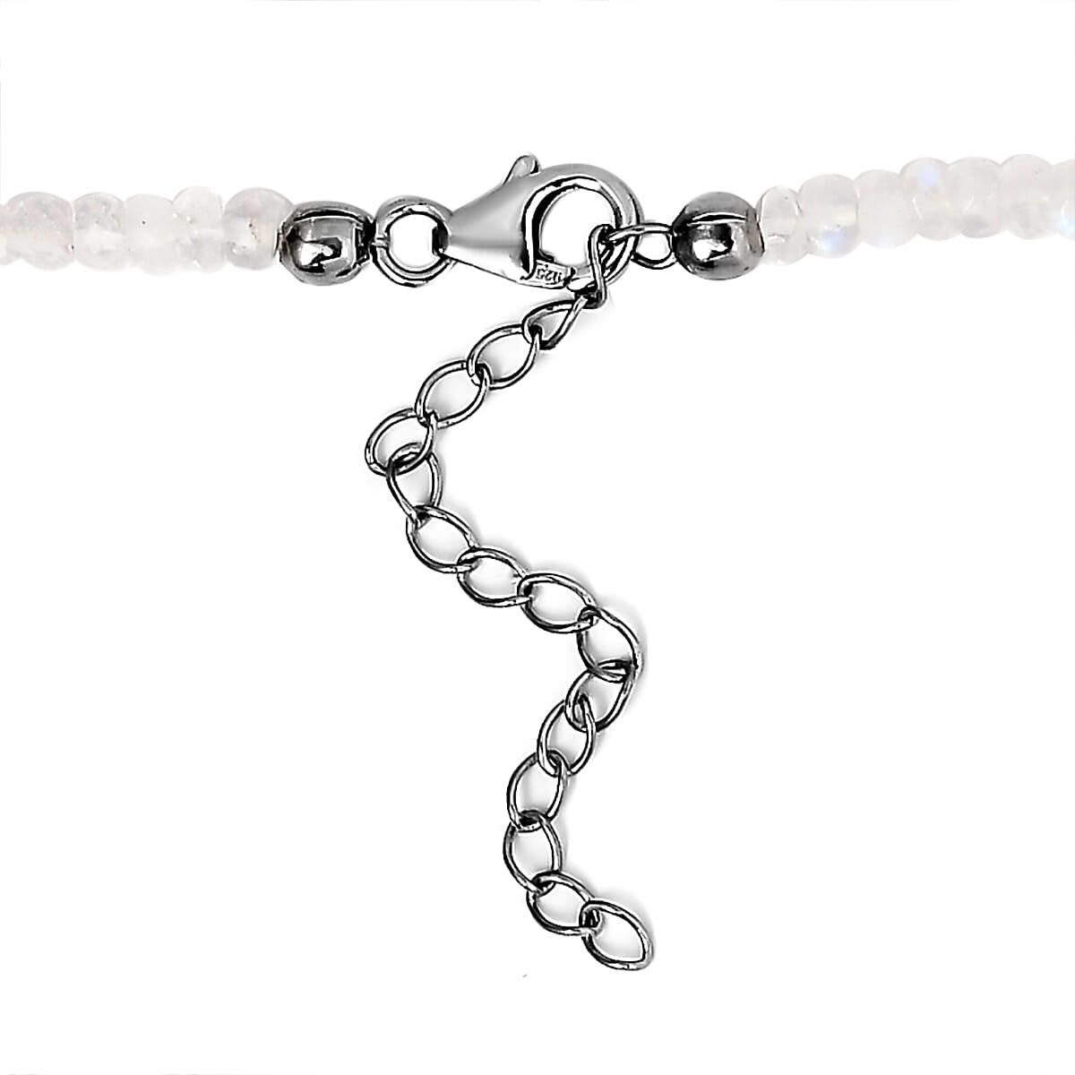Kuisa Rainbow Moonstone Multi Strand Necklace 18 inches in Platinum Over Sterling Silver 175.00 ctw image number 3