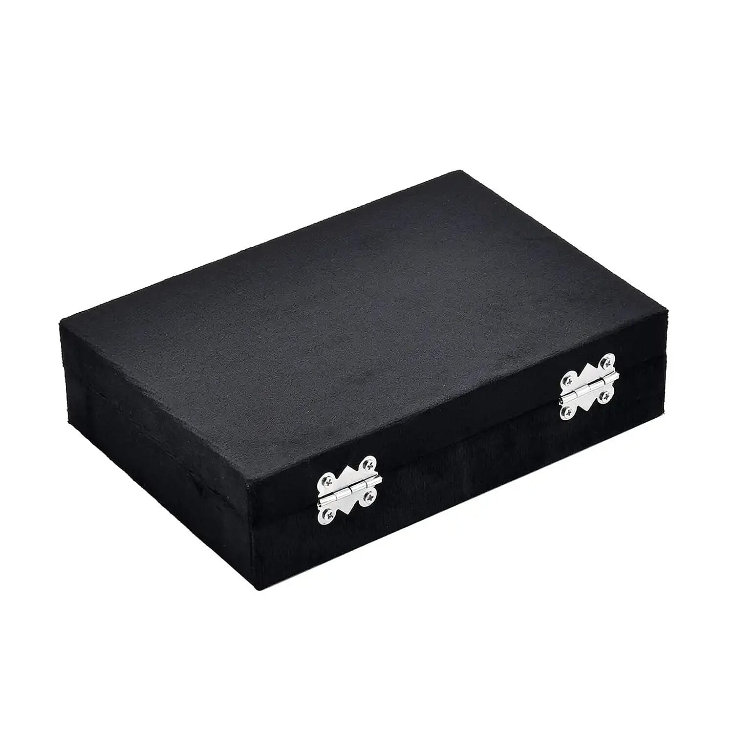 Black Velvet Jewelry Box with 6pcs Manicure Set