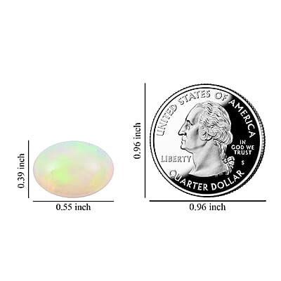 AAAA Ethiopian Welo Opal (Ovl 14x10 mm) 4.00 ctw Loose gemstone