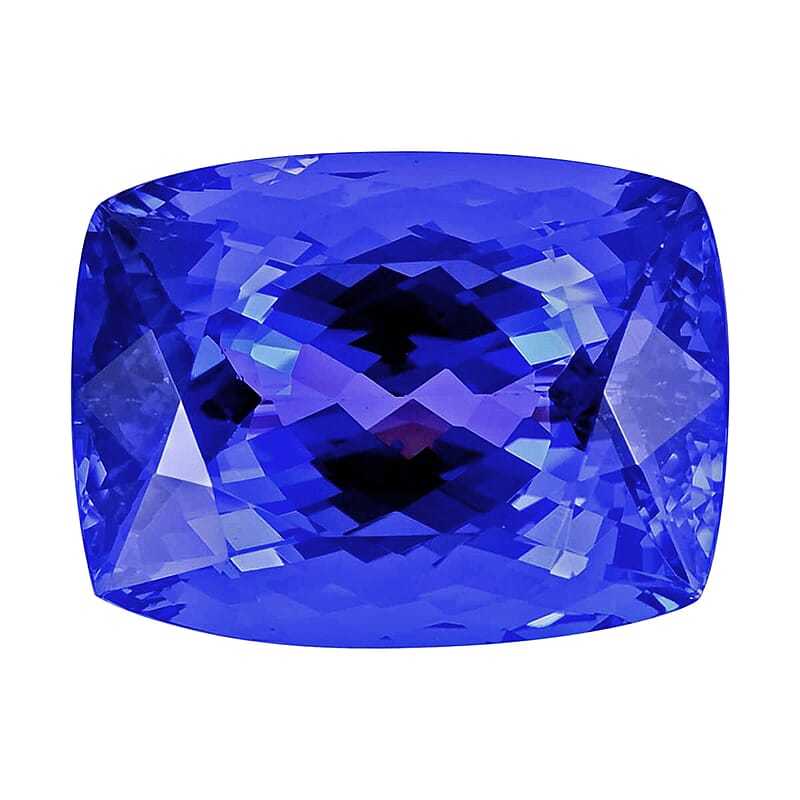 Certified and Appraised AAAA Vivid Tanzanite (Cush Free Size) Approx 11.00 ctw
