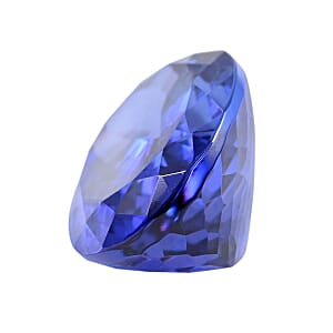 Certified 11.00 ctw Oval Tanzanite Loose Gemstone &ndash;  AAAA Grade, Free Size