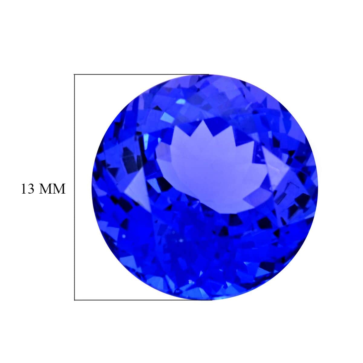 Certified and Appraised AAAA Vivid Tanzanite (Rnd Free Size) Approx 11.00 ctw image number 3