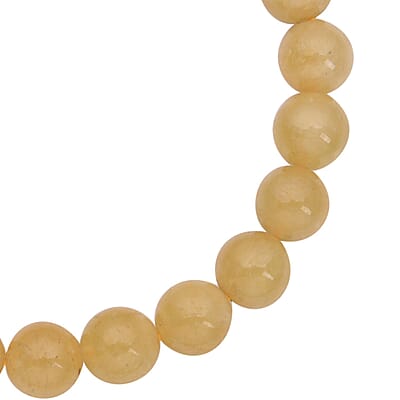 Yellow Beryl Beaded Stretch Bracelet 90.50 ctw