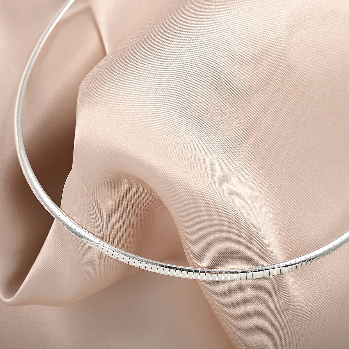 Italian Sterling Silver 3mm Omega Necklace 20 Inches 13.40 Grams image number 1