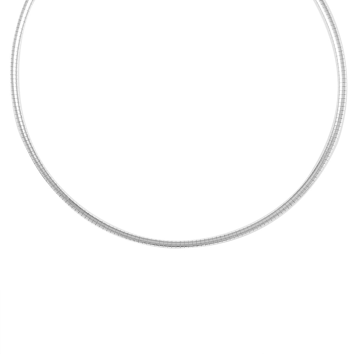 Italian Sterling Silver 3mm Omega Necklace 20 Inches 13.40 Grams image number 2