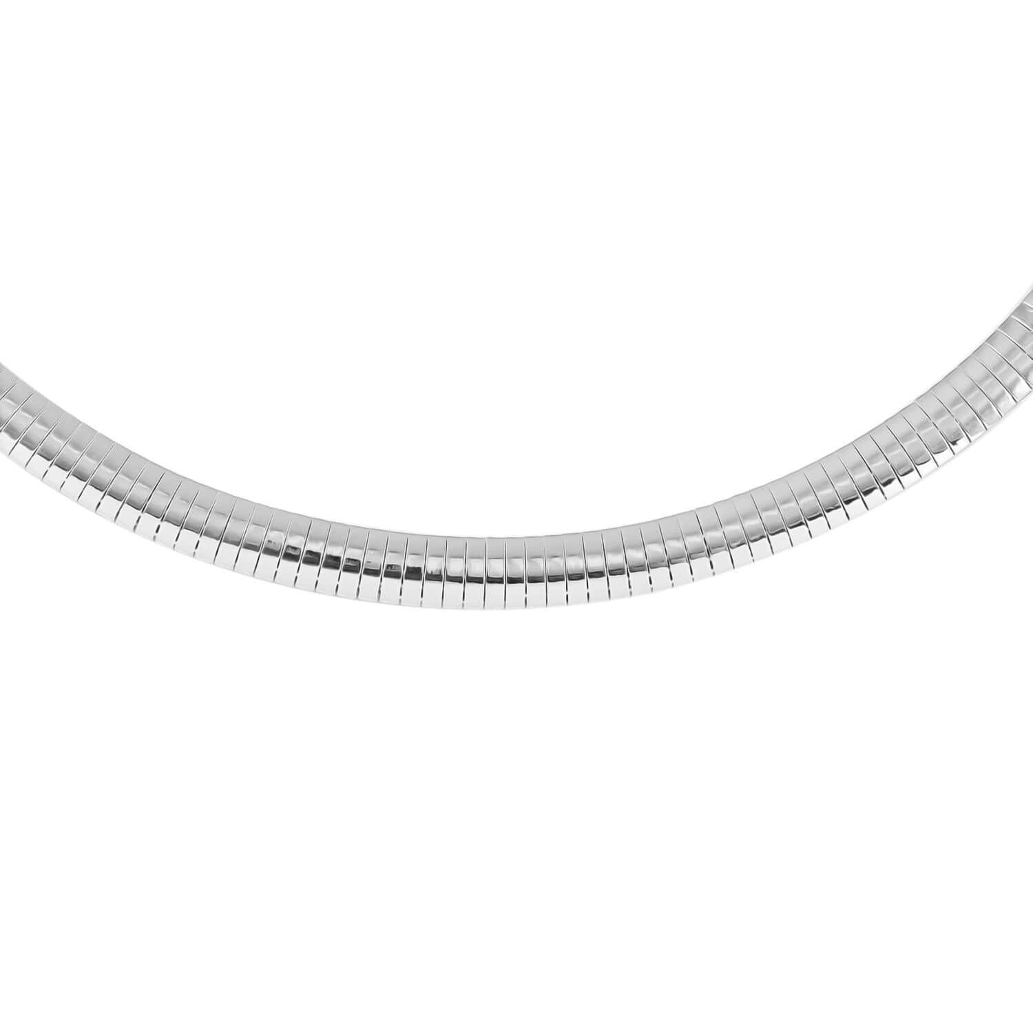 Sterling silver omega necklace outlet 20 inch