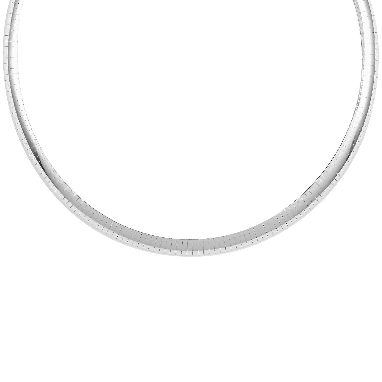 Sterling silver omega necklace best sale 20 inch