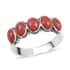 SANTA FE Style Spiny Shell 5 Stone Ring in Sterling Silver (Size 10.0) image number 0