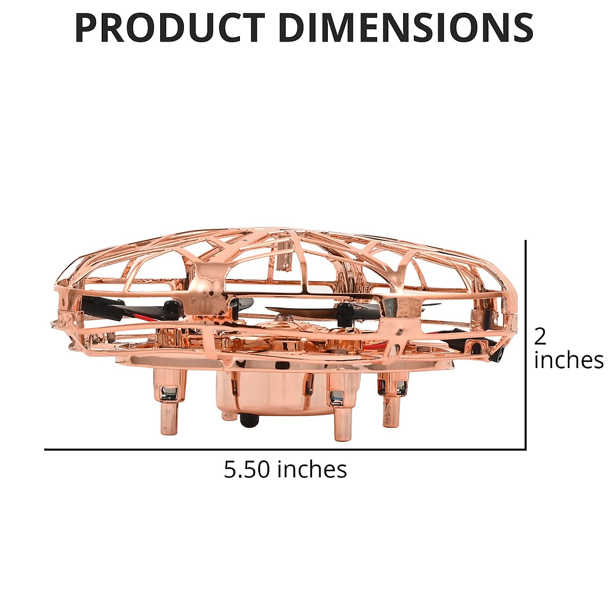 UFO Hover Drone -Golden Metallic Star image number 4