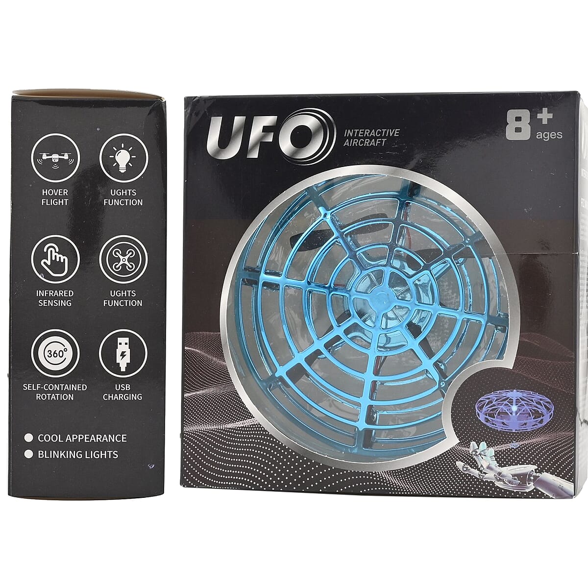 UFO Hover Drone -Light Blue Metallic Round image number 7