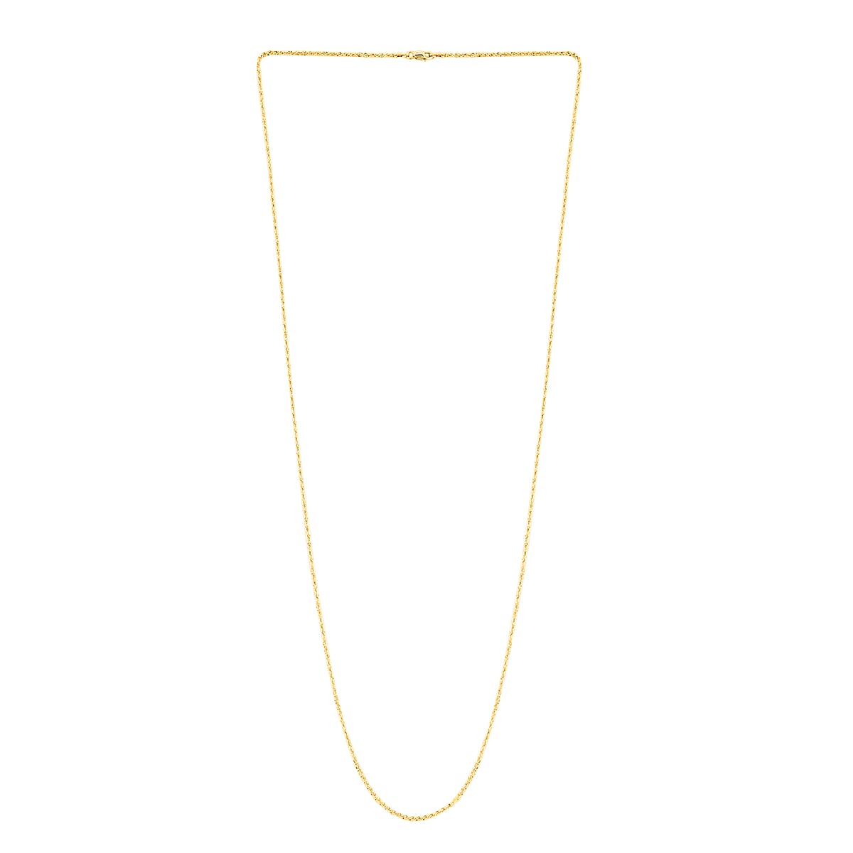 14K Yellow Gold Rope Necklace For Women, Gold Chain Necklace For Women, Gold Jewelry Gifts(18 Inches) image number 2