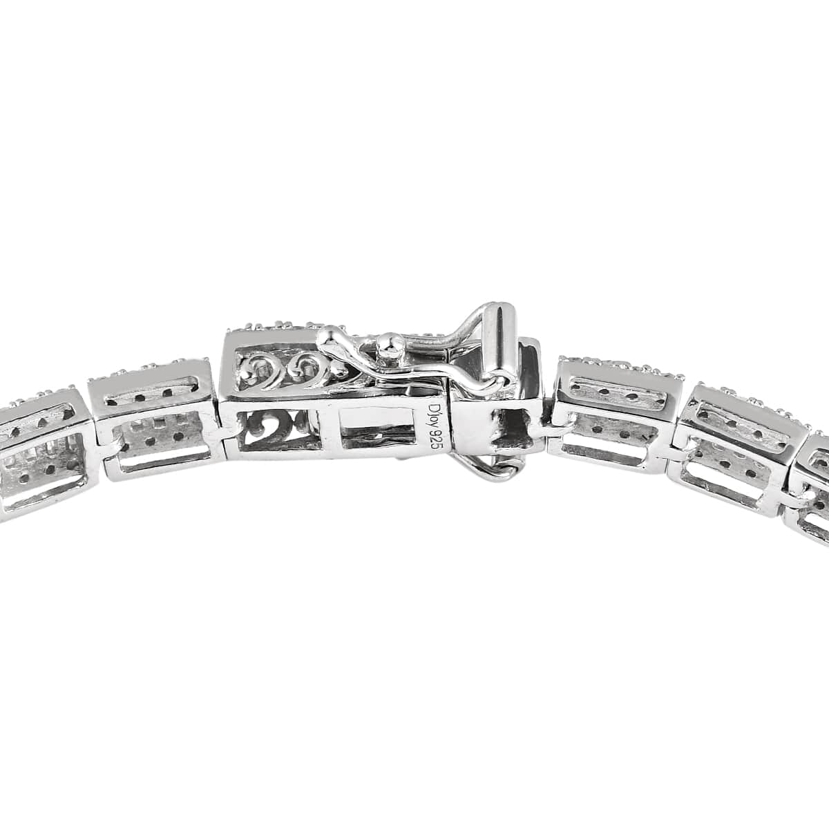 Diamond Tennis Bracelet in Platinum Over Sterling Silver (7.25 In) 12.25 Grams 3.00 ctw image number 3