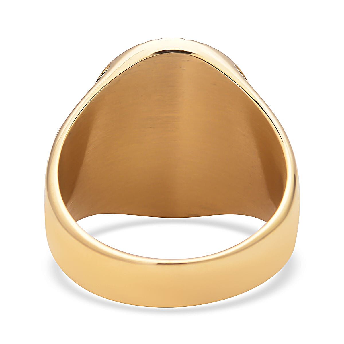 Lapis Lazuli Ring in Black Oxidized and ION Plated YG Stainless Steel 10.00 ctw image number 4